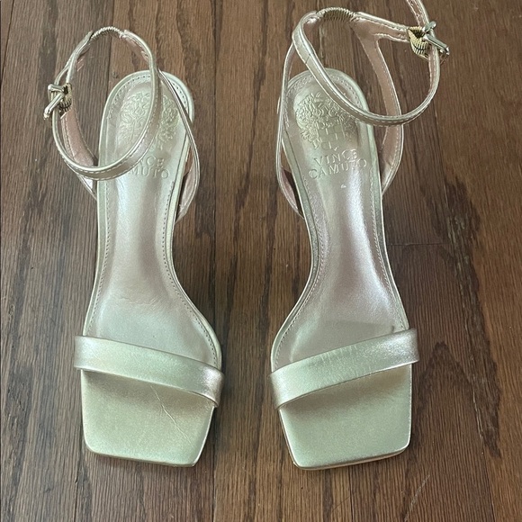 Vince Camuto Metallic Gold Heels - Picture 1 of 5